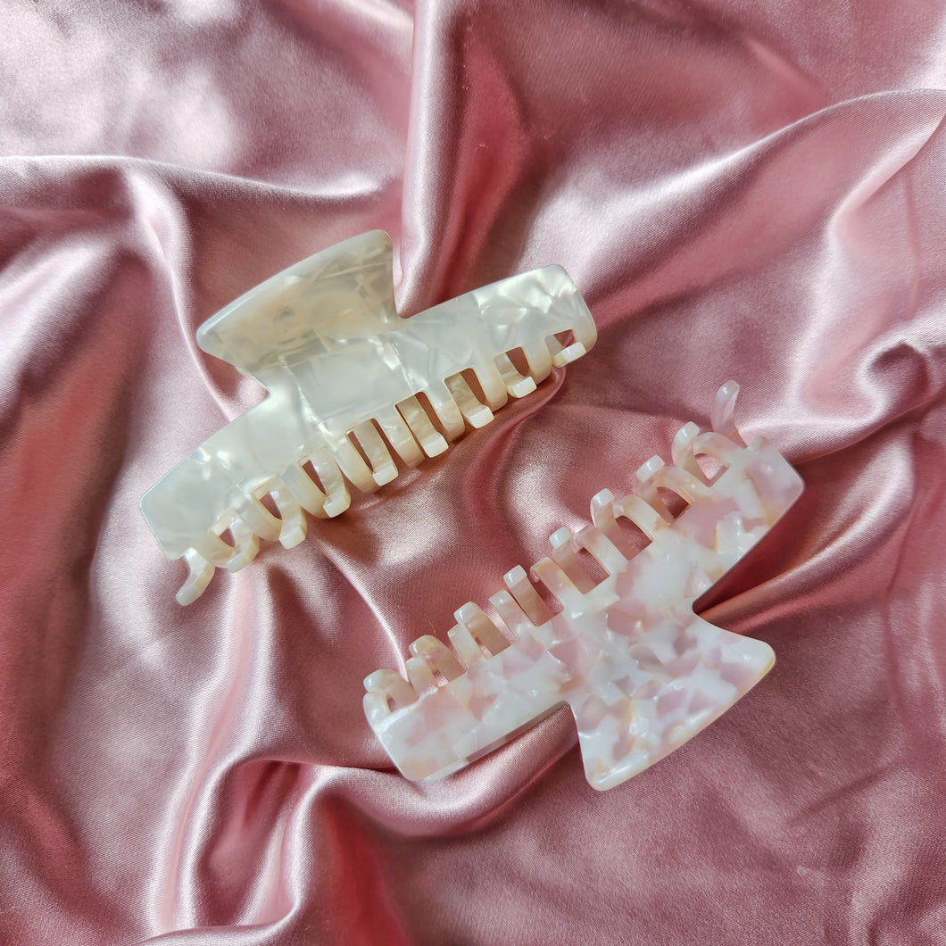 Mother of Pearl Claw Clips