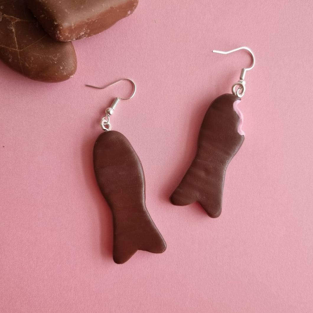Chocolate Fish Earrings